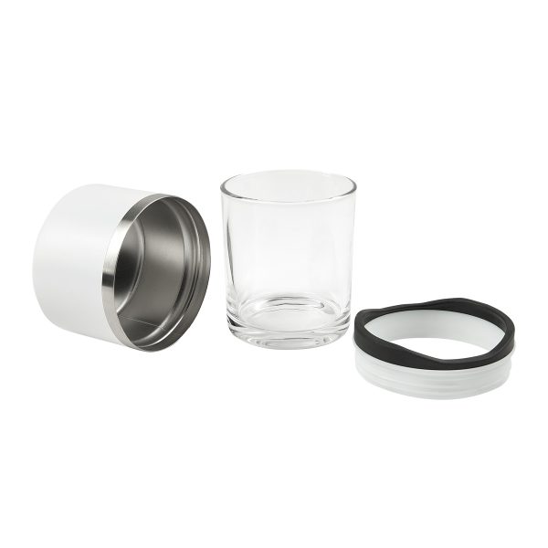VASO WHISKERO BASILE BLANCO - Imagen 3