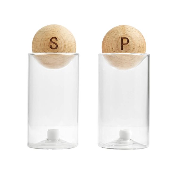 SET DE SALERO Y PIMENTERO BENITO BEIGE