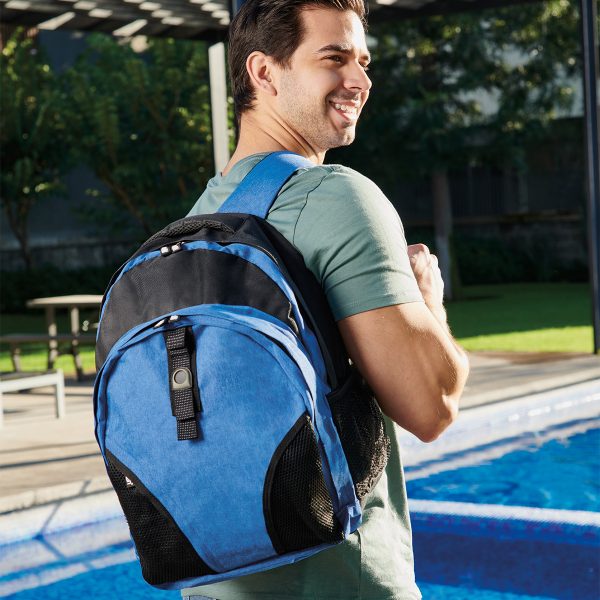 MOCHILA VICTORY AZUL JASPEADO - Imagen 4