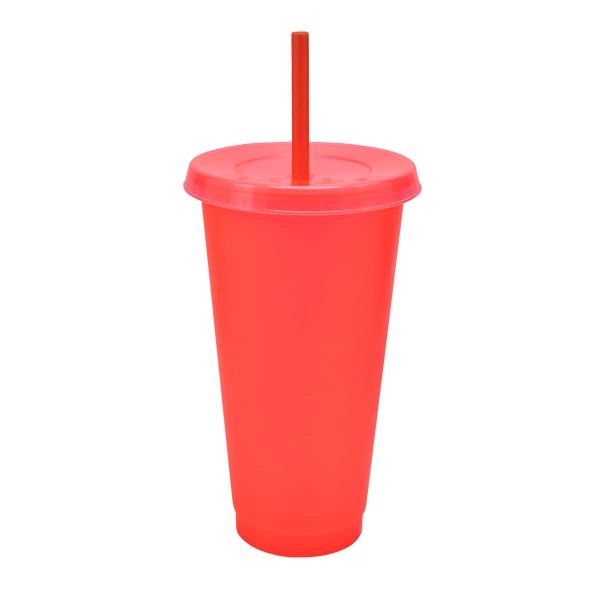 VASO JAS NARANJA NEÓN