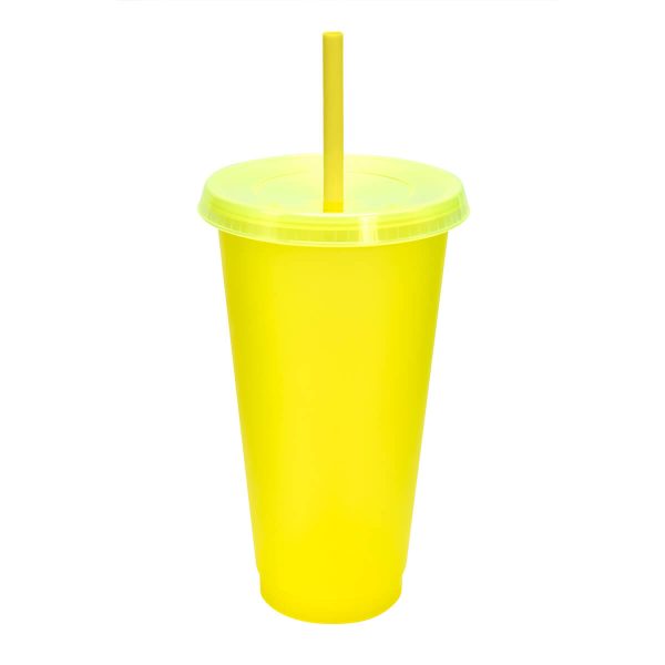 VASO JAS AMARILLO NEÓN