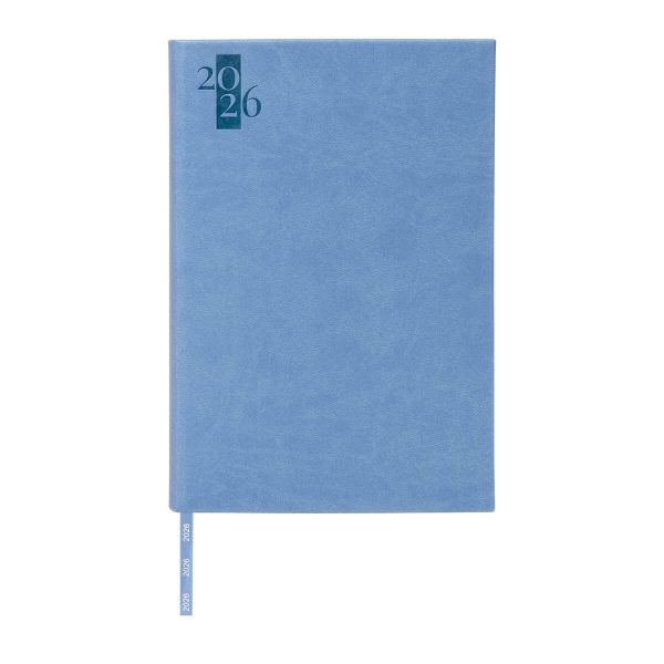 AGENDA DIARIA CLÁSICA 2026 AZUL CIELO