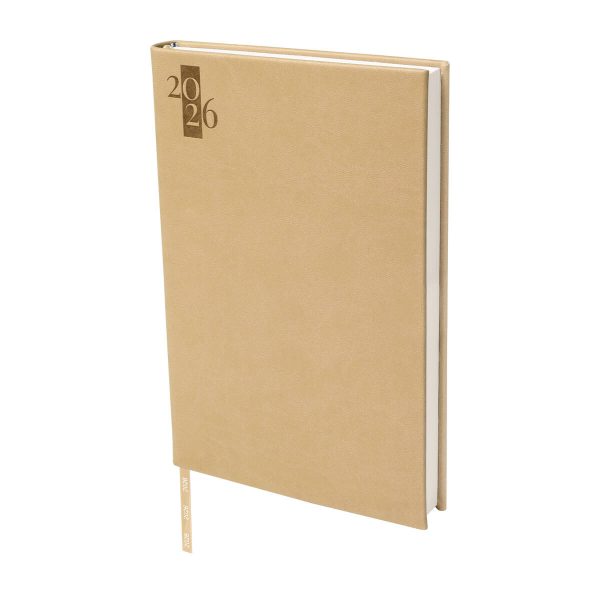 AGENDA DIARIA CLÁSICA 2026 BEIGE