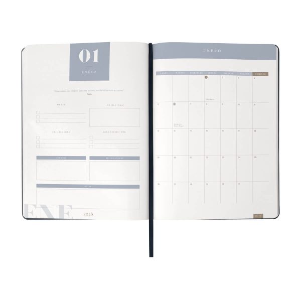 AGENDA DIARIA ULTRA 2026 AZUL - Imagen 4