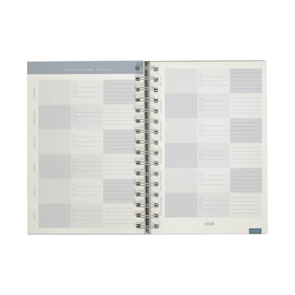 AGENDA DIARIA LETTE 2026 GRIS - Imagen 2
