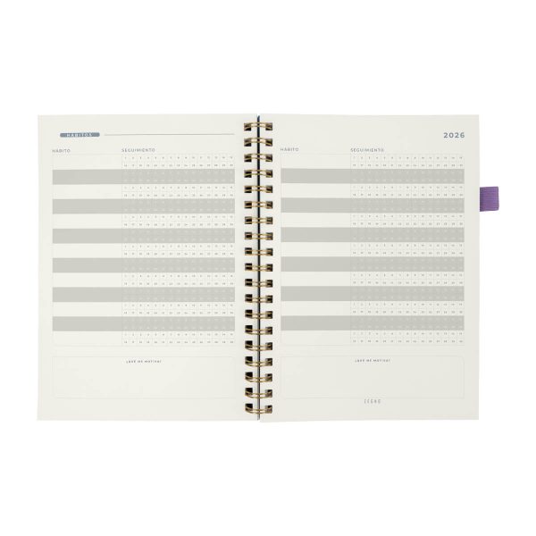 AGENDA SEMANAL TERRA 2026 MORADO - Imagen 3
