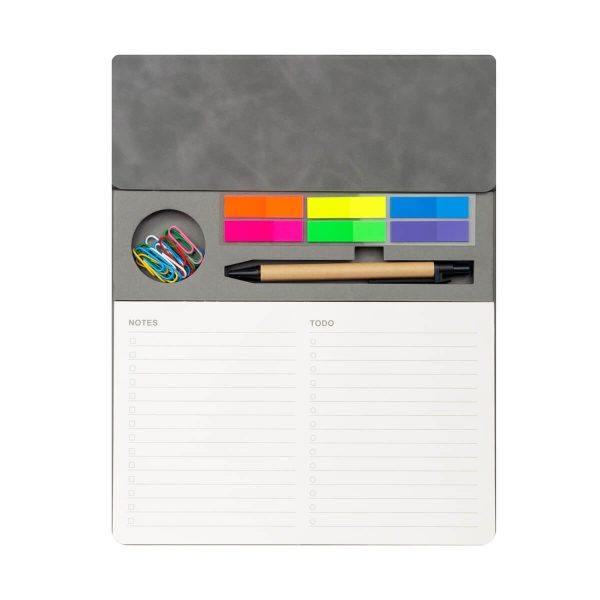 PORTA NOTAS KALEM GRIS - Imagen 2