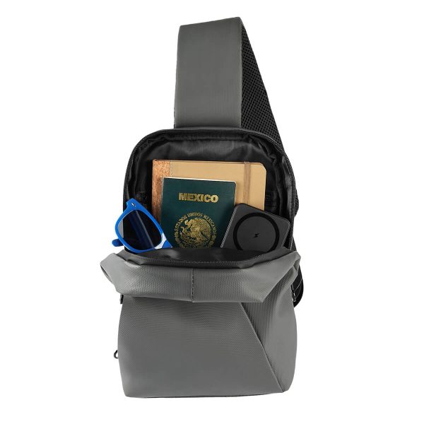 MOCHILA DE VIAJE ZAREK GRIS - Imagen 7