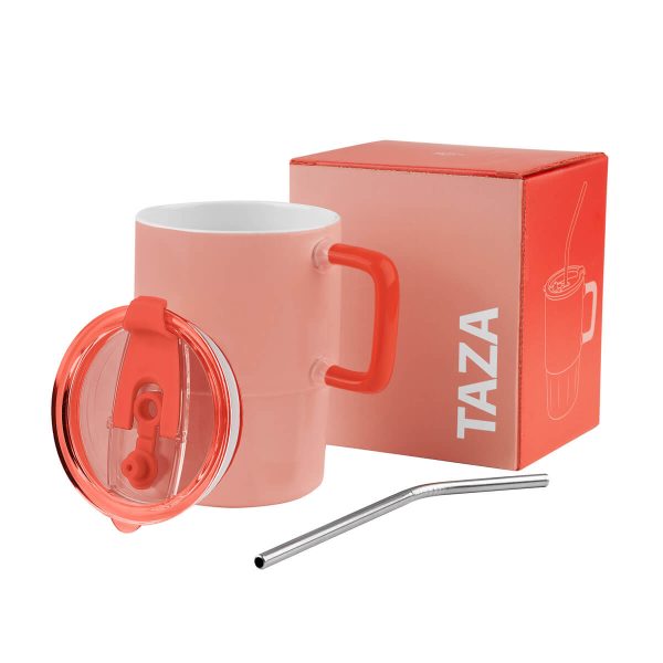 TAZA CORALINE NARANJA - Imagen 2