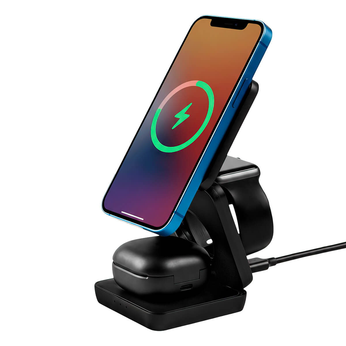 MULTICARGADOR INALÁMBRICO QONEX NEGRO - Imagen 6