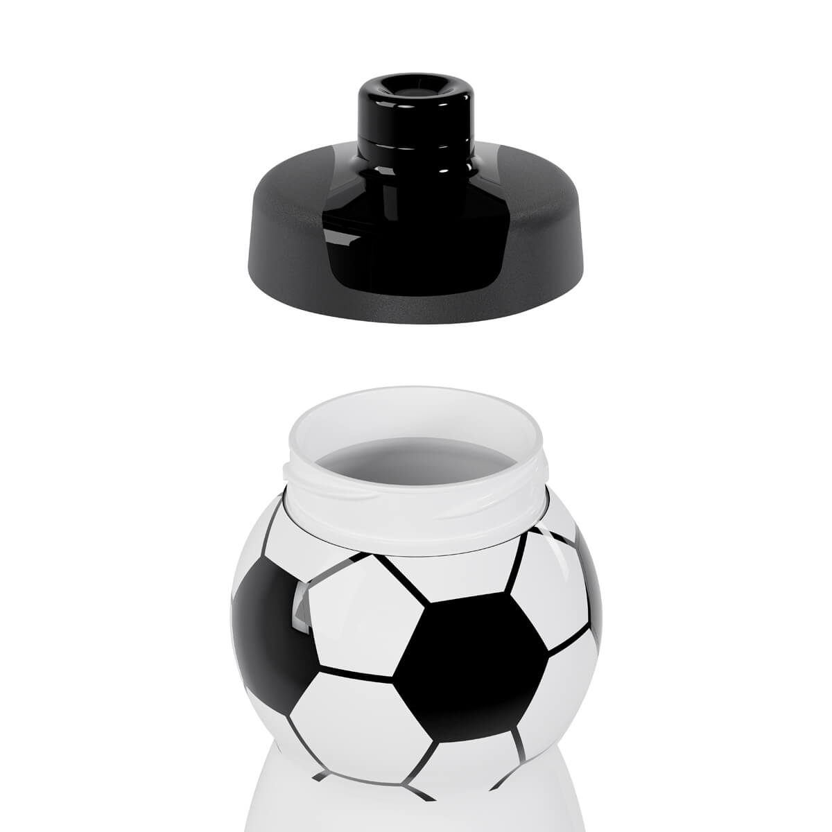 CILINDRO DEPORTIVO SOCCER BLANCO Y NEGRO - Imagen 3