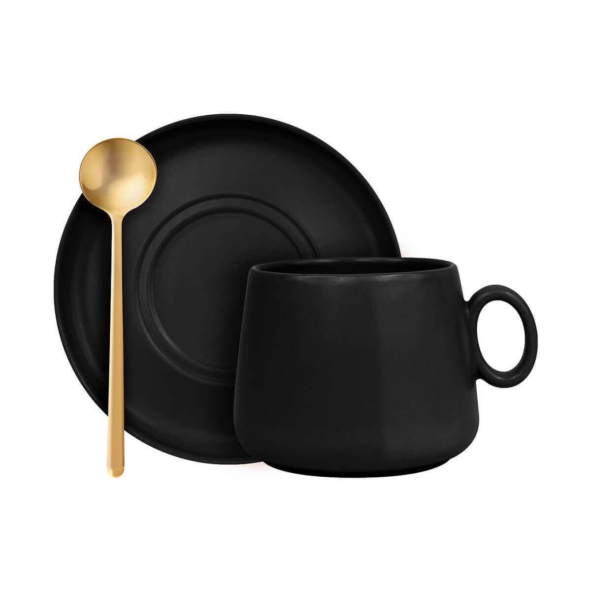 SET DE TAZA ZAPHIR NEGRO - Imagen 2