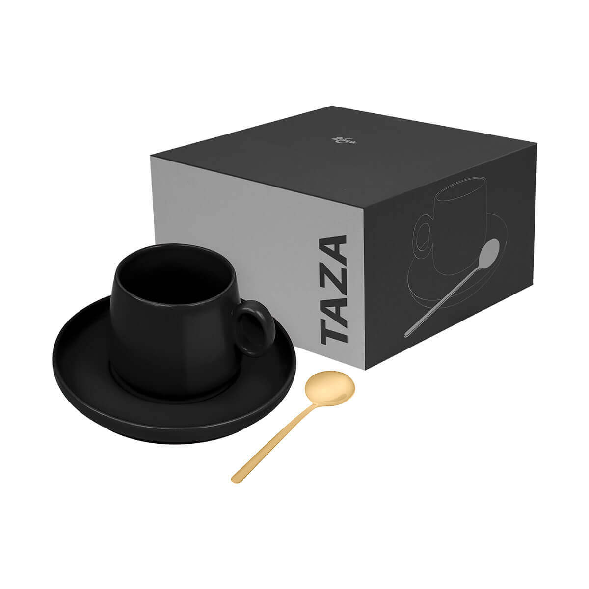 SET DE TAZA ZAPHIR NEGRO - Imagen 3
