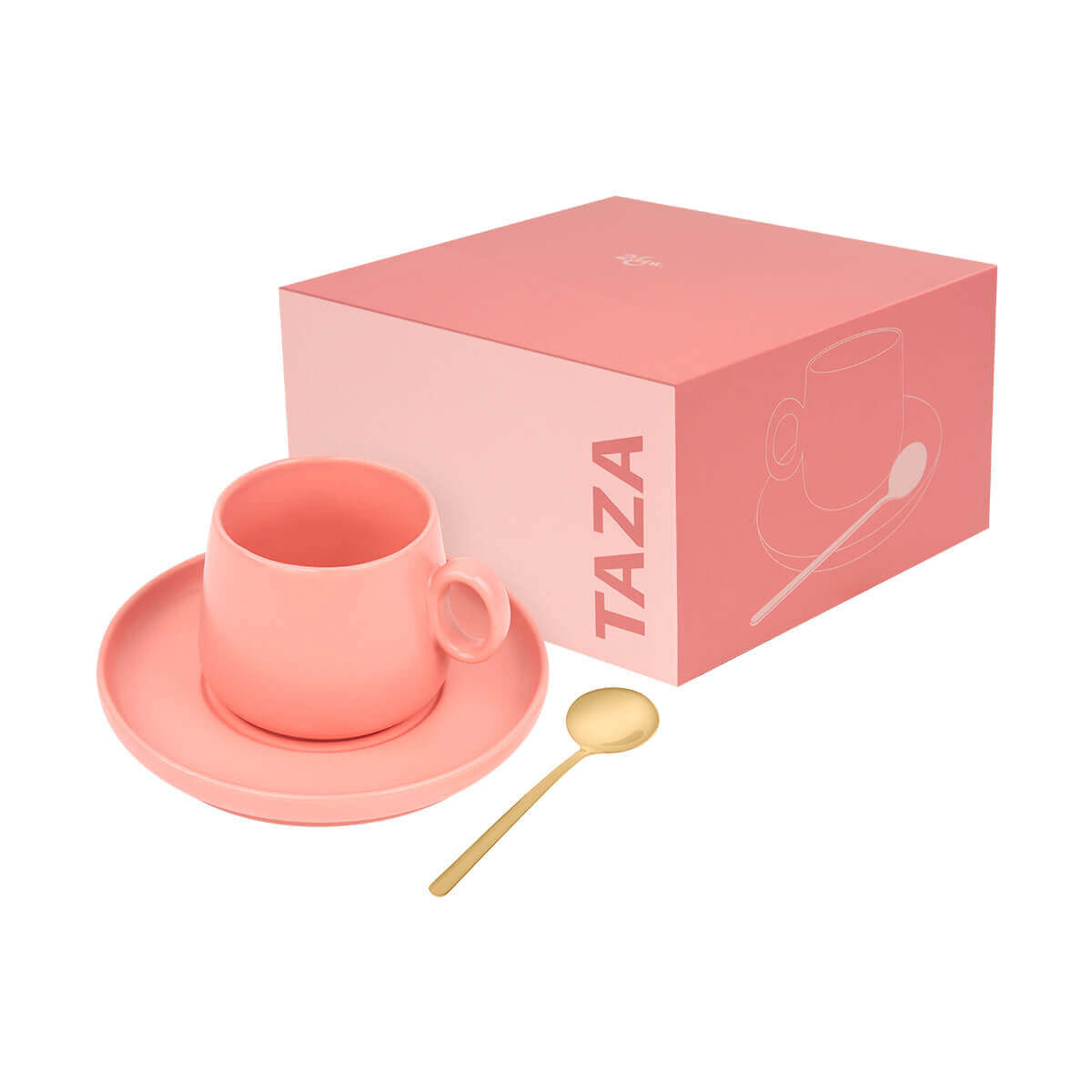 SET DE TAZA ZAPHIR ROSA - Imagen 3