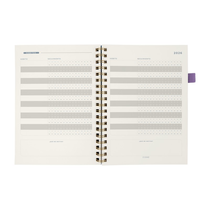 AGENDA SEMANAL TERRA 2026 MORADO - Imagen 3