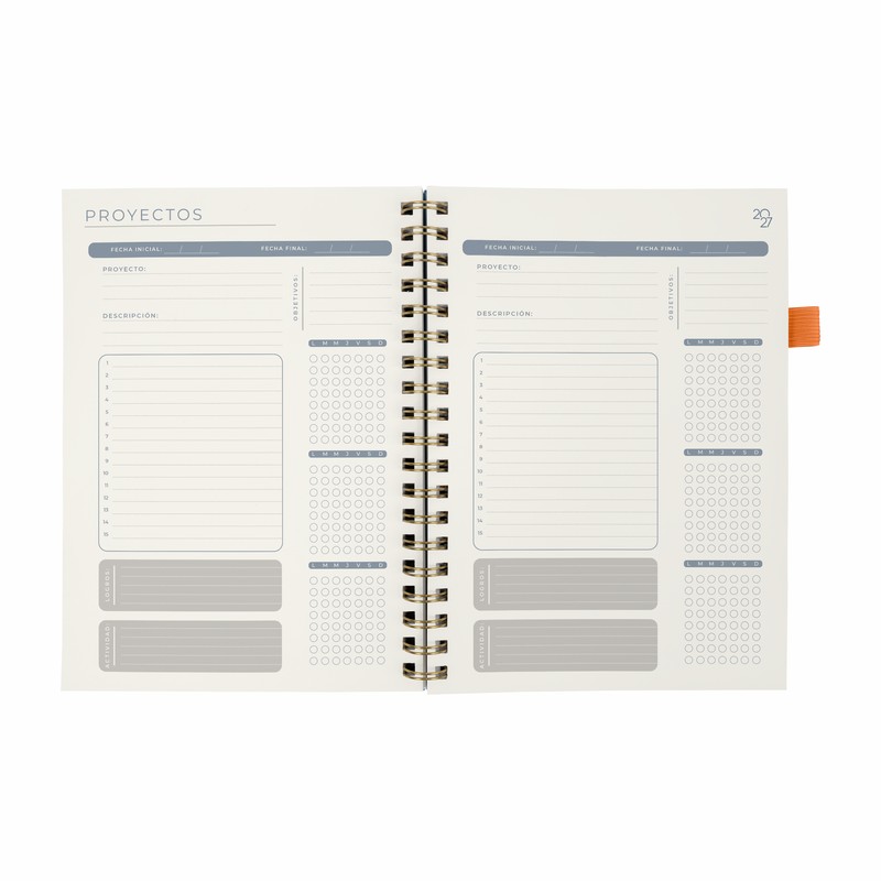AGENDA SEMANAL TERRA 2027 NARANJA - Imagen 3