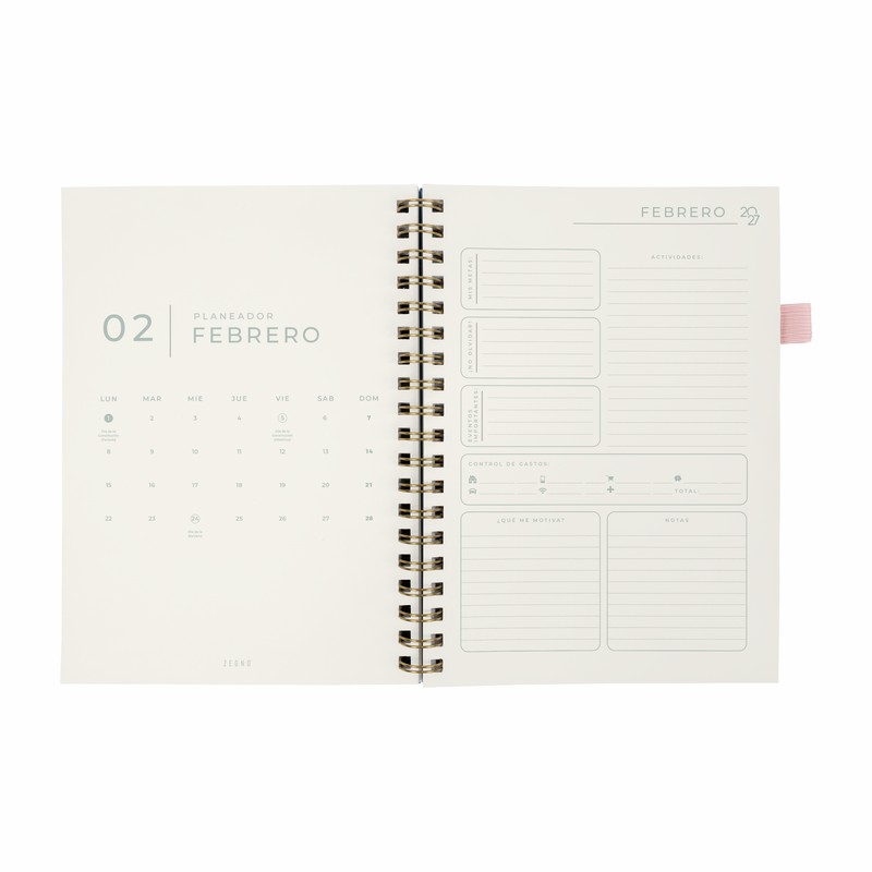 AGENDA SEMANAL TERRA 2027 ROSA - Imagen 3