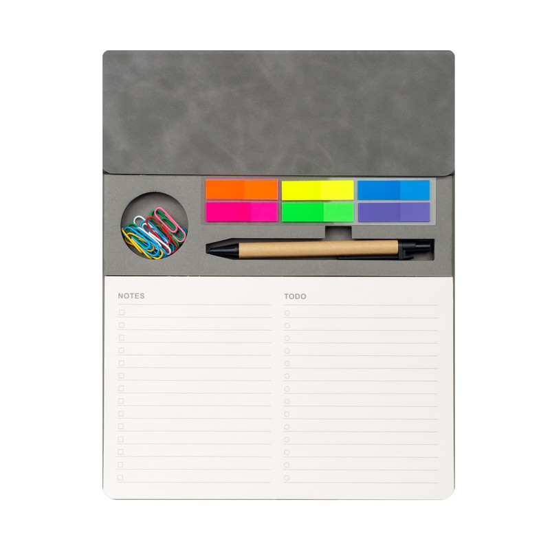 PORTA NOTAS KALEM GRIS - Imagen 2