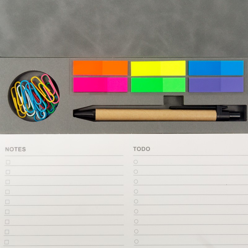 PORTA NOTAS KALEM GRIS - Imagen 5