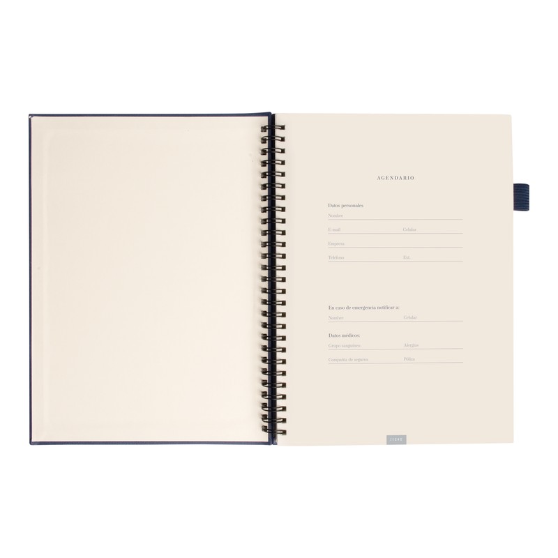 LIBRETA AGENDARIO BORGES AZUL MARINO - Imagen 3