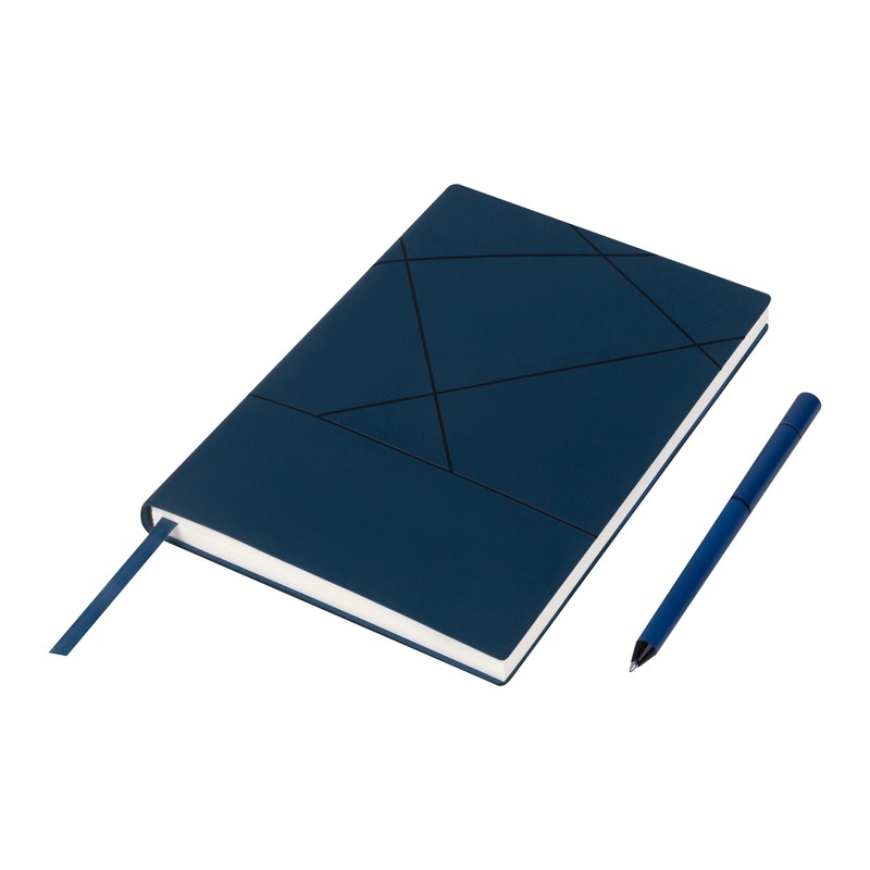 SET DE LIBRETA TIMANTTI AZUL MARINO