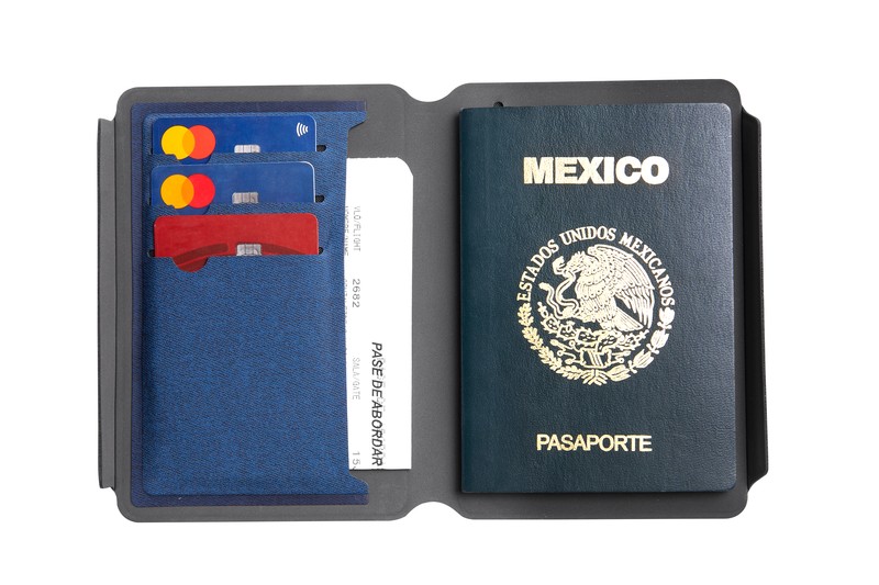 PORTA PASAPORTE GIRIS AZUL - Imagen 3