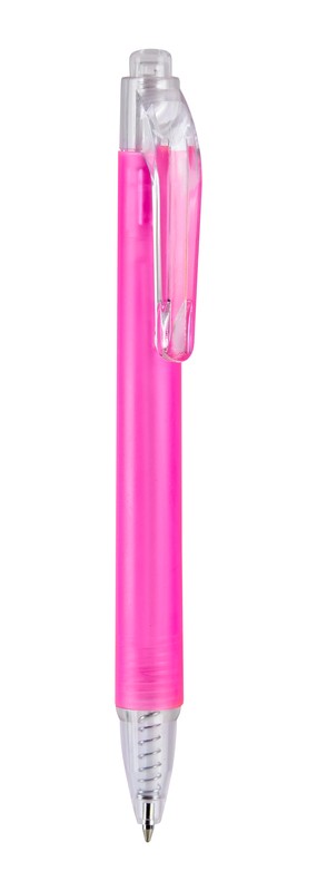 BOLÍGRAFO FUROR ROSA TRANSLÚCIDO