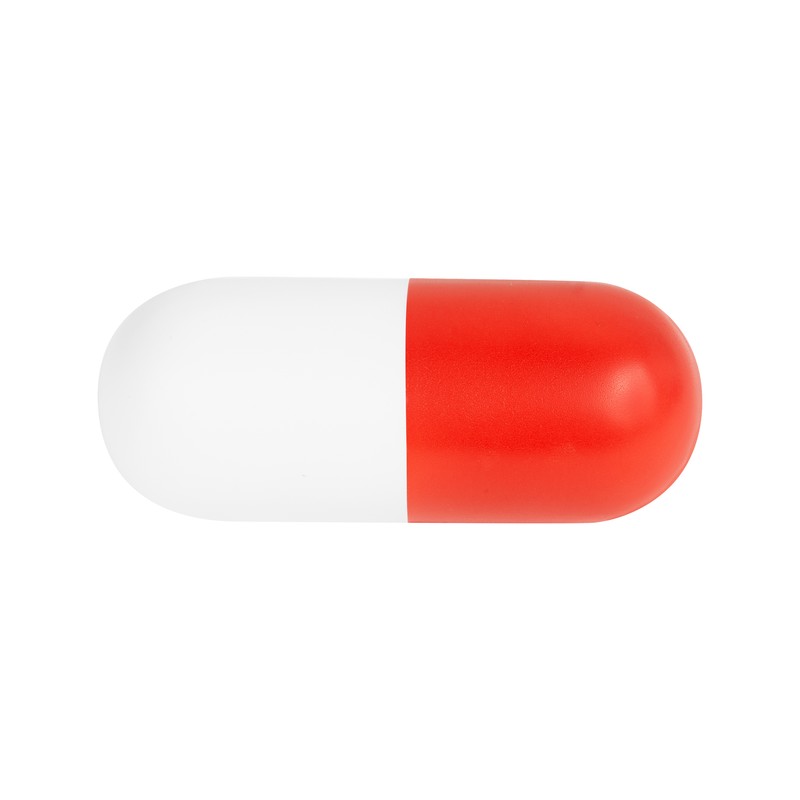 ANTI-STRESS EN FORMA DE CAPSULA ROJO - Imagen 2