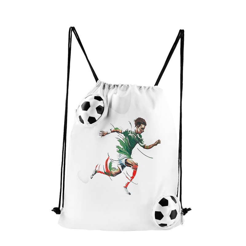 BOLSA-MOCHILA MÁGICA SOCCER BLANCO