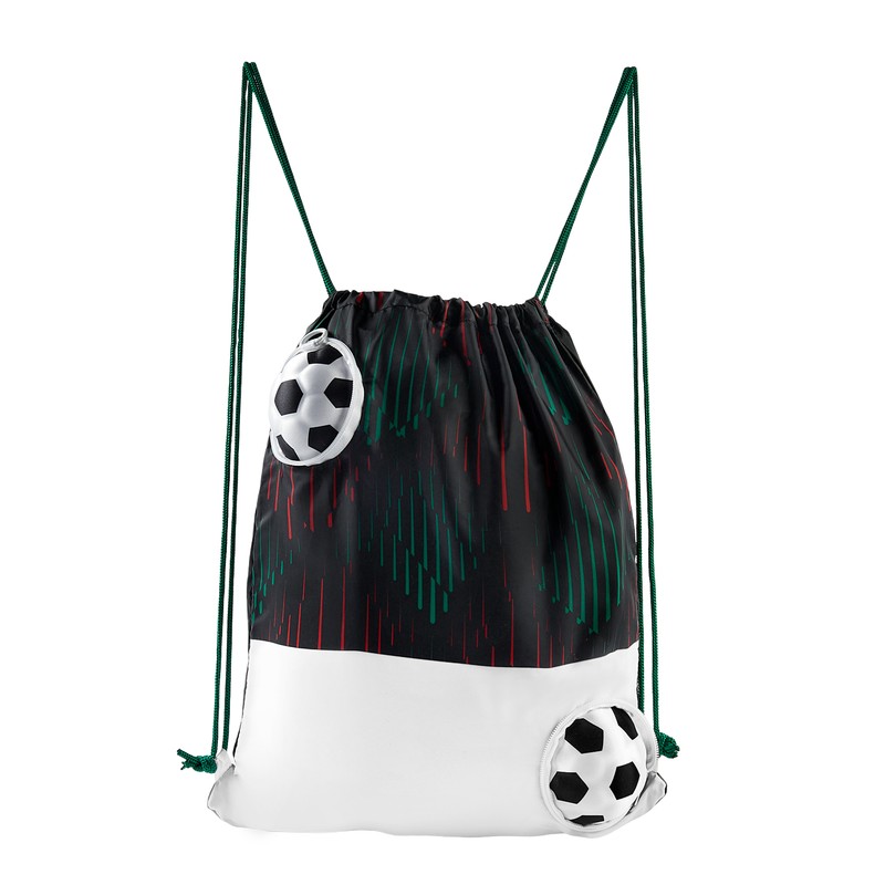 BOLSA-MOCHILA MÁGICA SOCCER NEGRO