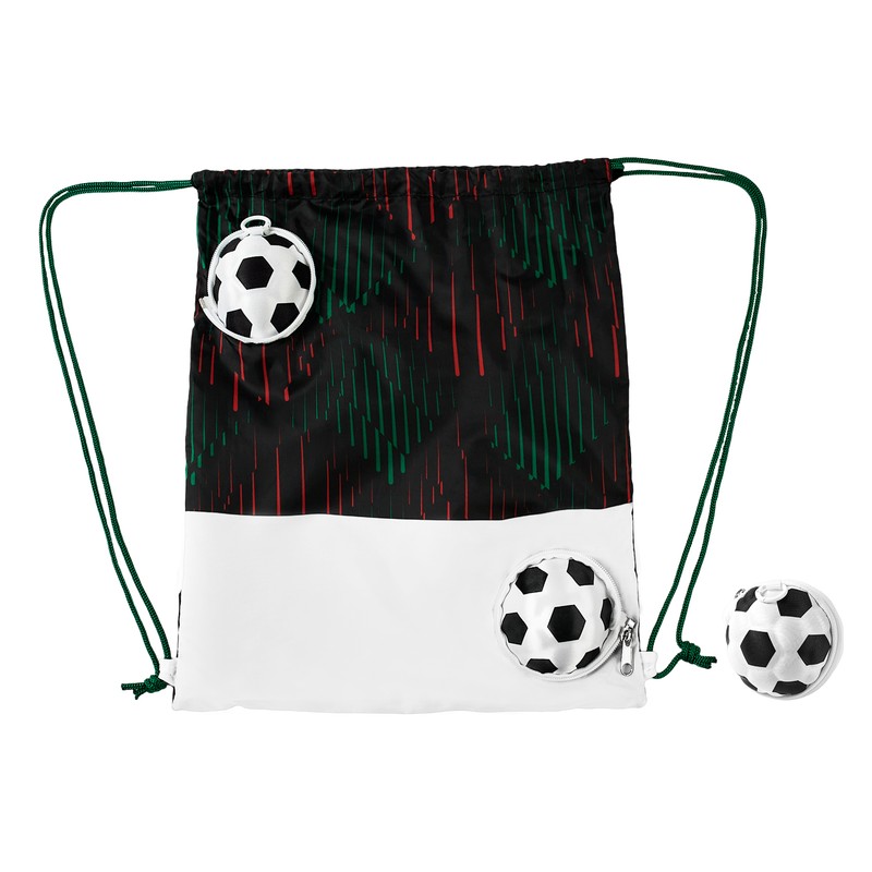 BOLSA-MOCHILA MÁGICA SOCCER NEGRO - Imagen 3