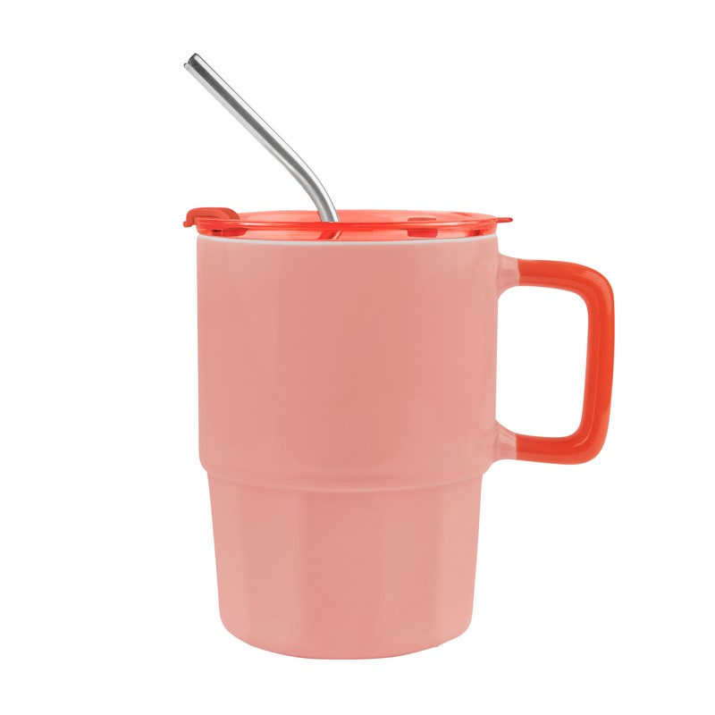 TAZA CORALINE NARANJA - Imagen 2