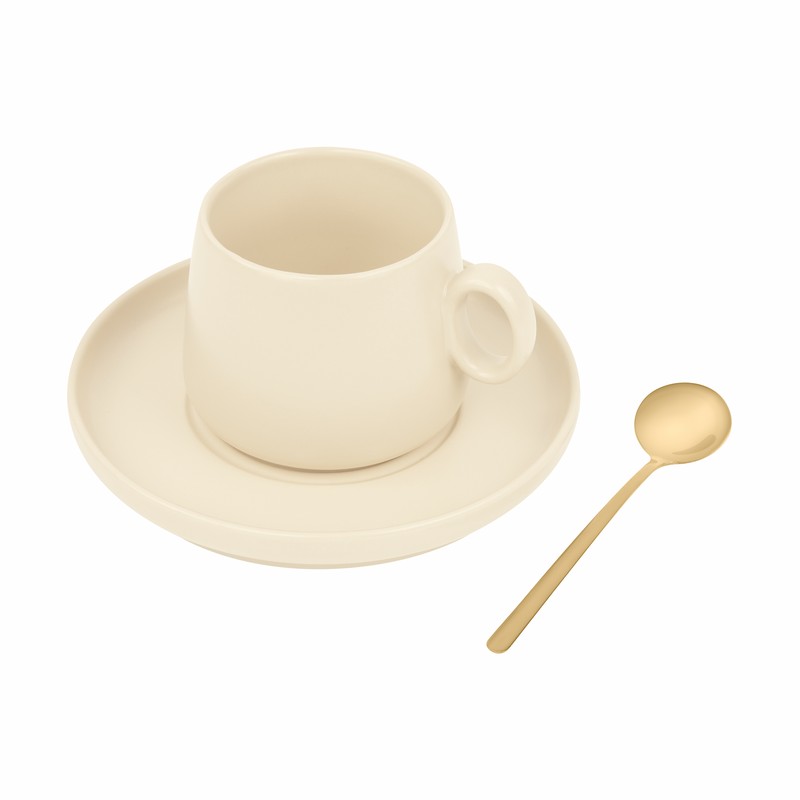 SET DE TAZA ZAPHIR HUESO