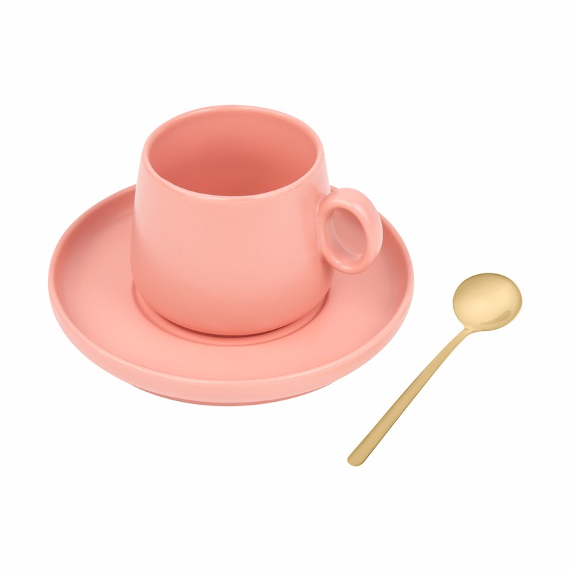 SET DE TAZA ZAPHIR ROSA
