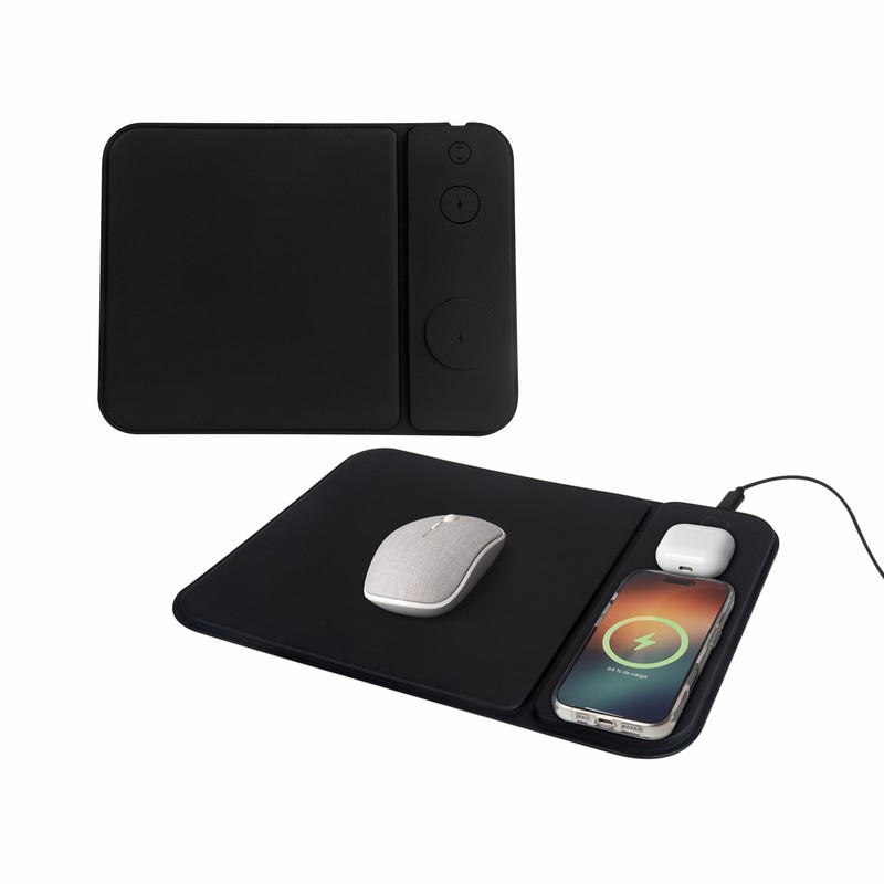 MOUSE PAD CARGADOR ISKRA NEGRO