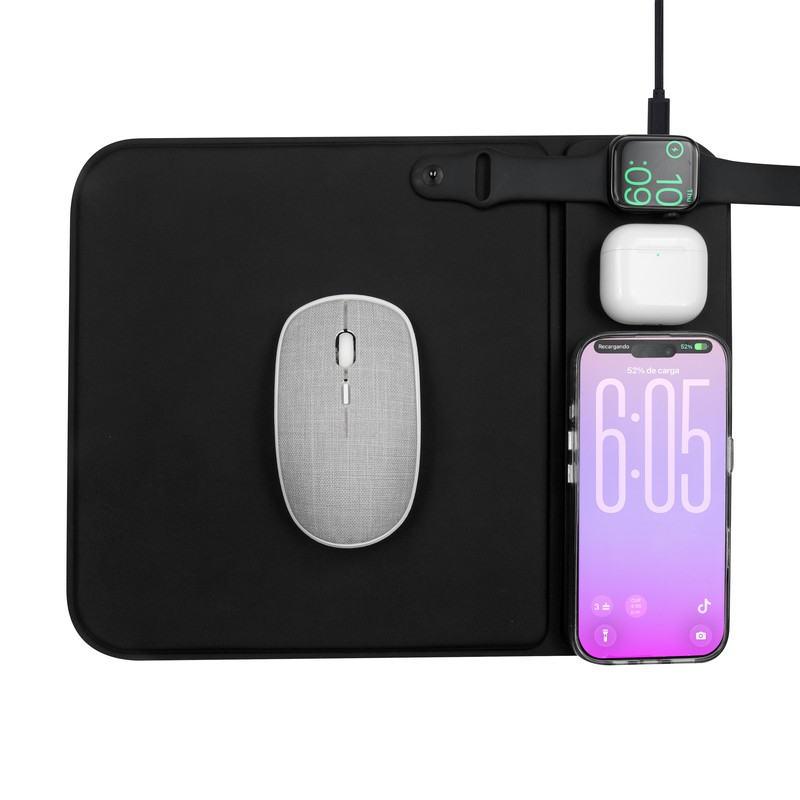 MOUSE PAD CARGADOR ISKRA NEGRO - Imagen 5