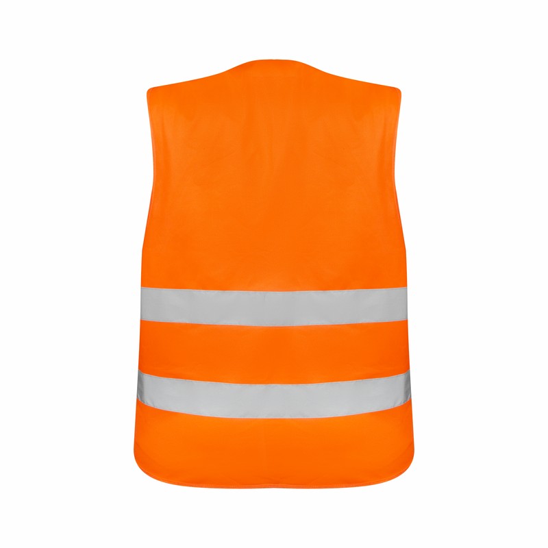 CHALECO DE SEGURIDAD SIKKER NARANJA UNIT - Imagen 2